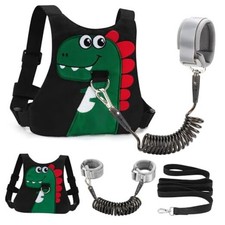 Toddler Leash-Baby Walking Safty Harness and Child Anti Lost Wrist Link BLACK 2