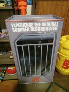 Rare JAWS 50th Anniversary Cinemark Exclusive Popcorn Bucket Cage And Cup