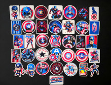 Captain America Vinyl Decal Stickers Steve Rogers MCU Marvel Superhero Shield