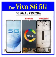 For Vivo S6 5G V1962A V1962BA OLED LCD Display Screen Touch Digitizer Assembly