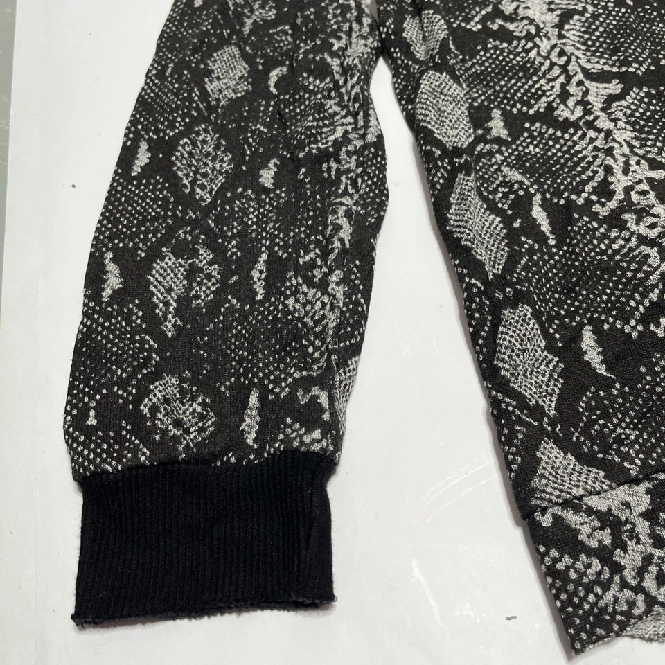 Sudadera para mujer Generation Love con patrón de piel de serpiente talla M manga larga cuello redondo Foto 3 de 4