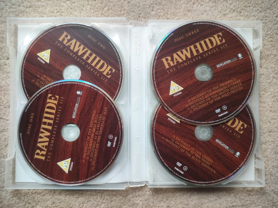 Clint Eastwood RAWHIDE The Complete Series Six (6) DVD Clint Eastwood (2012) VGC - Image 3 of 4