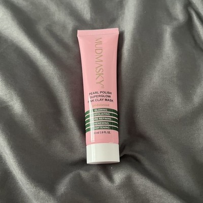Mudmasky Pearl Polish Superglow Pink Clay Mask, 2 fl oz Sealed