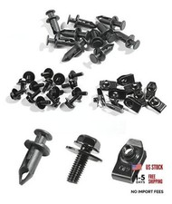 35 PCS Engine Under Cover Splash Shield Guard Body Bolts, Splash Shield Guard