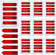 10 Pack 1000 Pieces Sign Here Date Tabs Sign Here Date Stickers Flags Please Mes