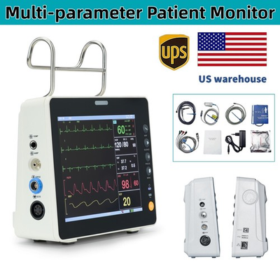 #ad #ad US Warehouse 8quot; Screen Portable Multi parameter Patient Monitor ECG NIBP SP02 PR $345.00