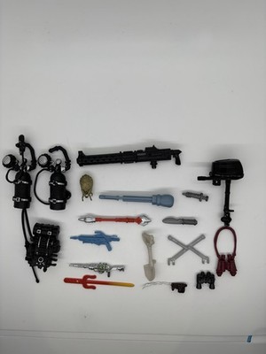 Vintage Lot Of 18 Weapons Accessories 1980 s GI Joe / Rambo / M Force ?