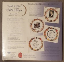 Creative Memories "Old Style" 12x12 "Thanks to You " Title Pages Sealed NOS