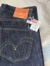 SAMURAI JEANS S510XX 21oz Dark Blue Straight Denim Jeans W31 Limited