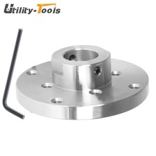 4" Steel Wood Lathe Face Plate 1" 8tpi Threaded With Locking Set Screw New