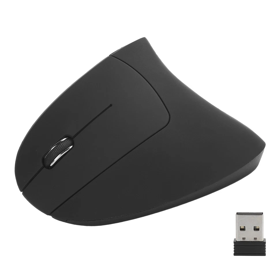 Wireless Mouse Ergonmic Left Hand Optical Vertical Rechargeable Computer Externa - Image 2 of 4
