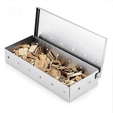 Reusable Stainless Steel Wood Chip Box for Grilling Meat Fish Vegetables