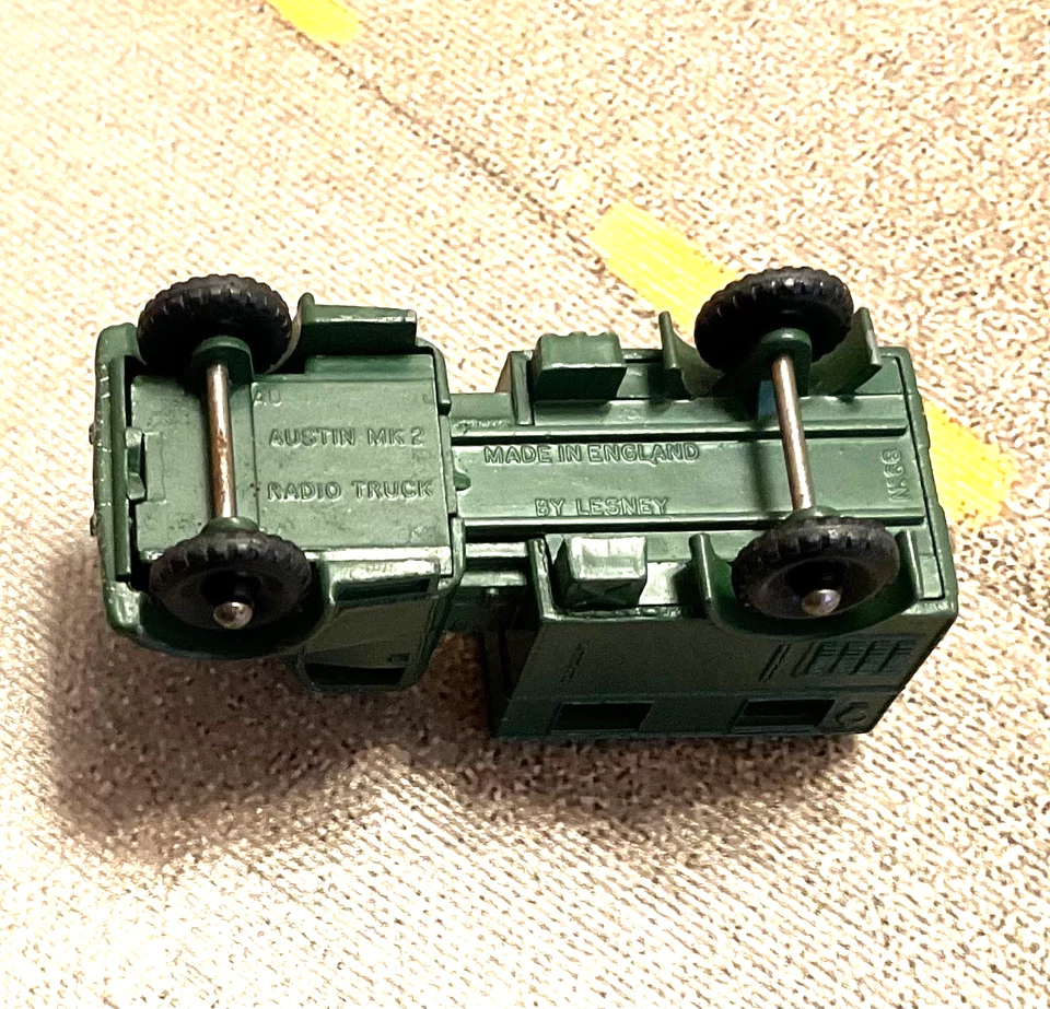 LESNEY Matchbox 1-75 Series England 1959 Army AUSTIN Mk 2 RADIO TRUCK No 68a - Image 3 of 4