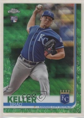 2019 Topps Chrome Green Wave Refractor 17/99 Brad Keller #54 Rookie RC 00e1