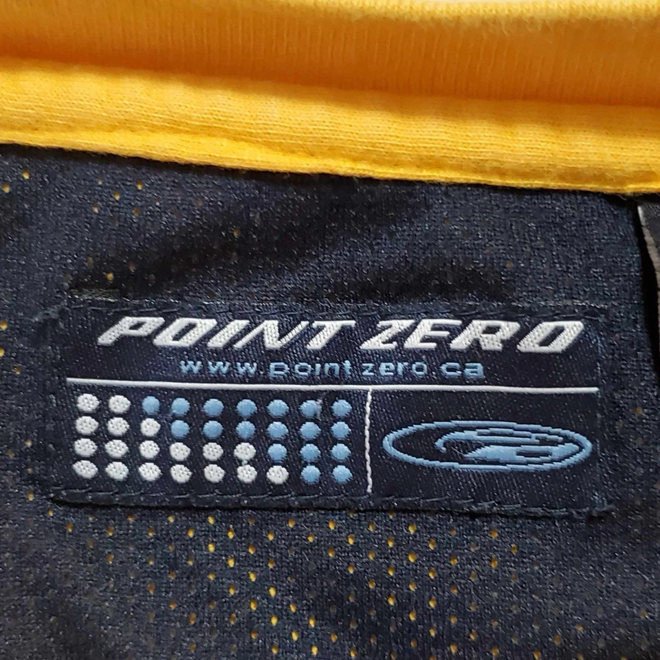 Point Zero T Shirt Y2K V Neck Streetwear XL Color Block - Image 2 of 4