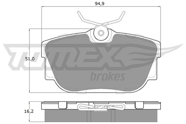 Tomex Brakes Bremsbelagsatz, Scheibenbremse Tx 13-90 FüR Vw-image