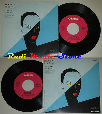 LP 45 7'' MOTI SPECIAL Cold days hot nights Vision 1985 italy CARRERE cd mc *dvd