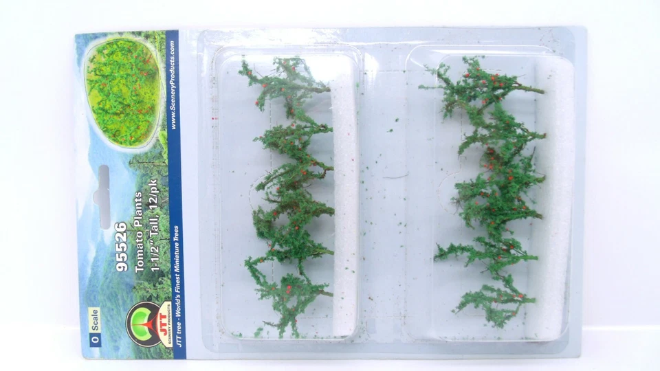 MRC JTT Scenery O Tomato Tomatoes Plants Train Accessory 1-1/2" Tall 12/pk 95526 - Image 2 of 3