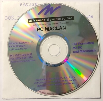 Miramar PC MACLAN 6.2 für Macintosh und Windows
