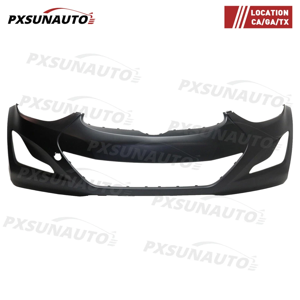 For 2014-2016 Hyundai Elantra Sedan Front Bumper Cover With Grille Headlights Foto 2 de 4