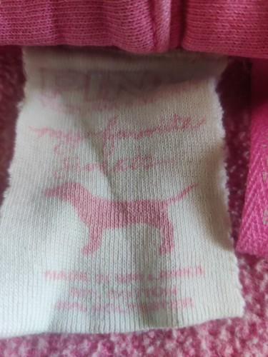 Womens LOVE PINK Hoodie Size Large with Pockets and Zipper Y2K EUC - Picture 2 of 10