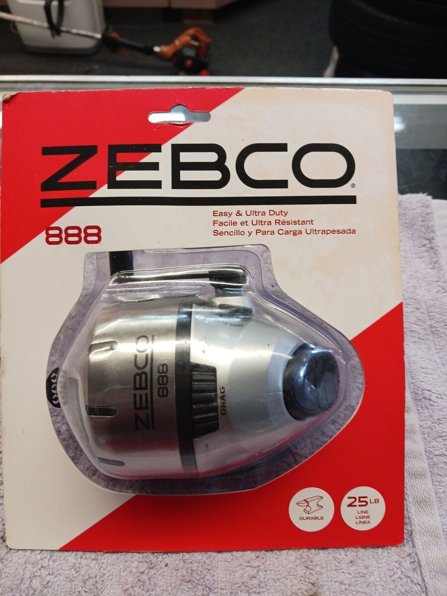 Zebco 888 Spincast Fishing Reel, 3 Bearings (2 + Clutch) Instant