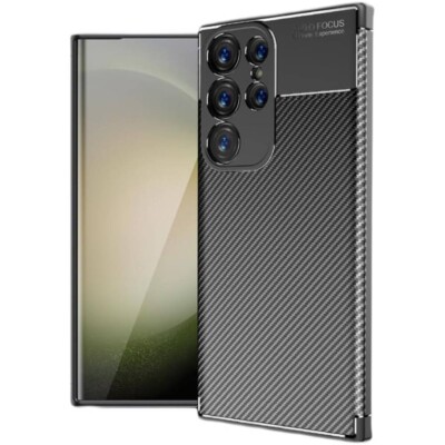 Für Samsung Galaxy S25 Ultra - HandyTasche Case Schutz Hülle Vennus Carbon ELITE