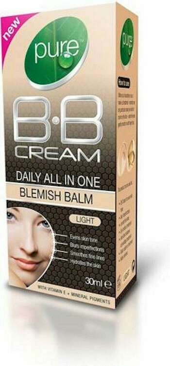 Pure BB Cream Daily All IN One Blemish Balm LIGHT Vitamin E Make-Up 30ml💥👜💥
