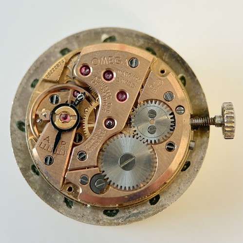Omega Cal 620 Watch Movement Parts Balance Fork Spring Bridge Barrel Wheels