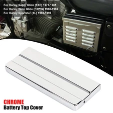 Chrome Battery Top Cover For Harley Sportster XLH 82-96 Super Glide FX FXWG FXS
