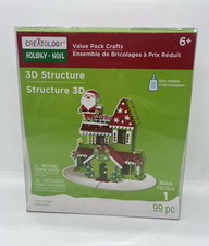 Christmas Craft Kit Creatology 3D Structure Santa  House NIB