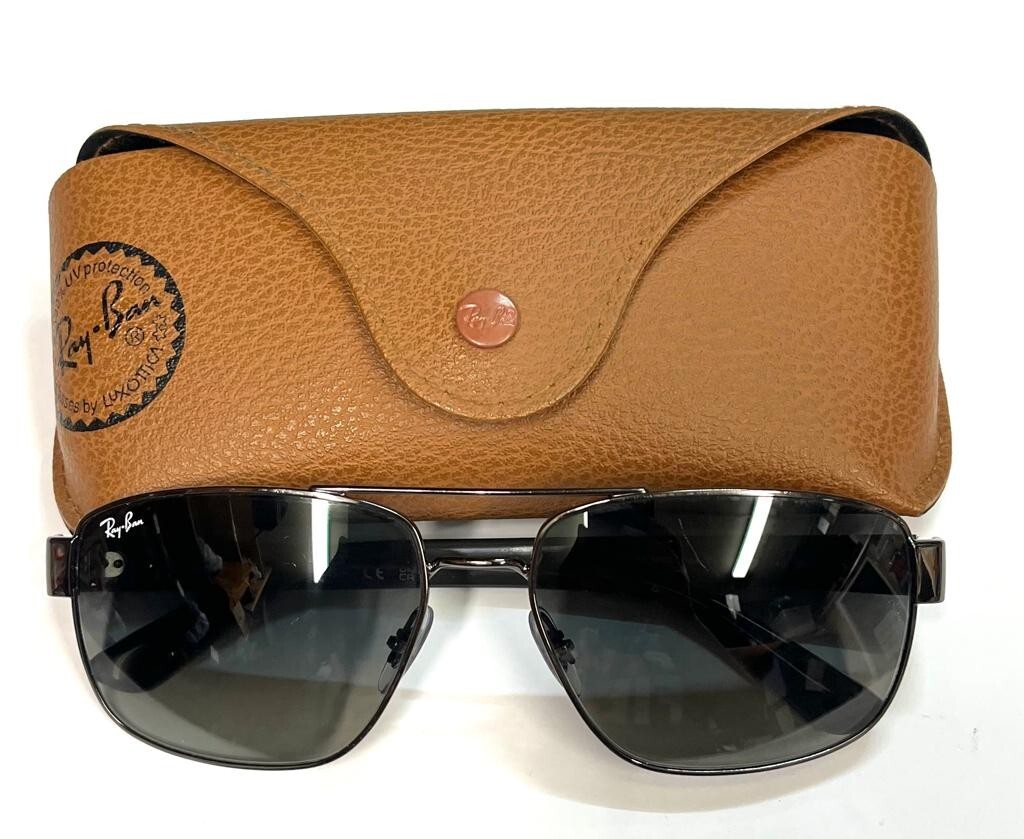 RAYBAN RB3663 GREY WITH DARK GREEN LENS SUNGLASSES eBay