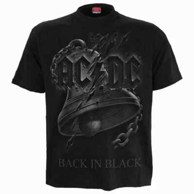 T-Shirt Official AC DC Heavy Metal Rückseite in schwarz Musik lizenziert