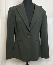 Jones New York Single Button Blazer in Green Size 6