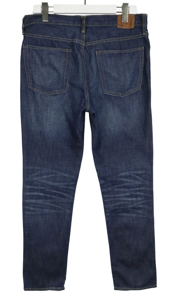 Gap Skinny Vaqueros Hombres W34/L32 Triquitos Desteñida Azul Cremallera Estirar - Imagen 2 de 4