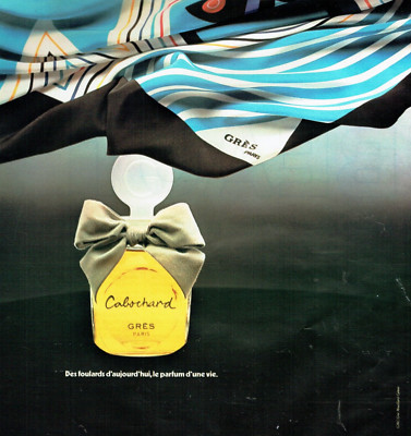 Advertising 0822 1977 Scarves & Perfume of a Lifetime Cabochard Sandstone