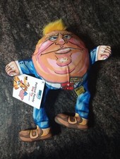 Fuzzu Donald Trump Parodia Política Chirridos 12" Mascota Perro Juguete Jorobado Gran Pared