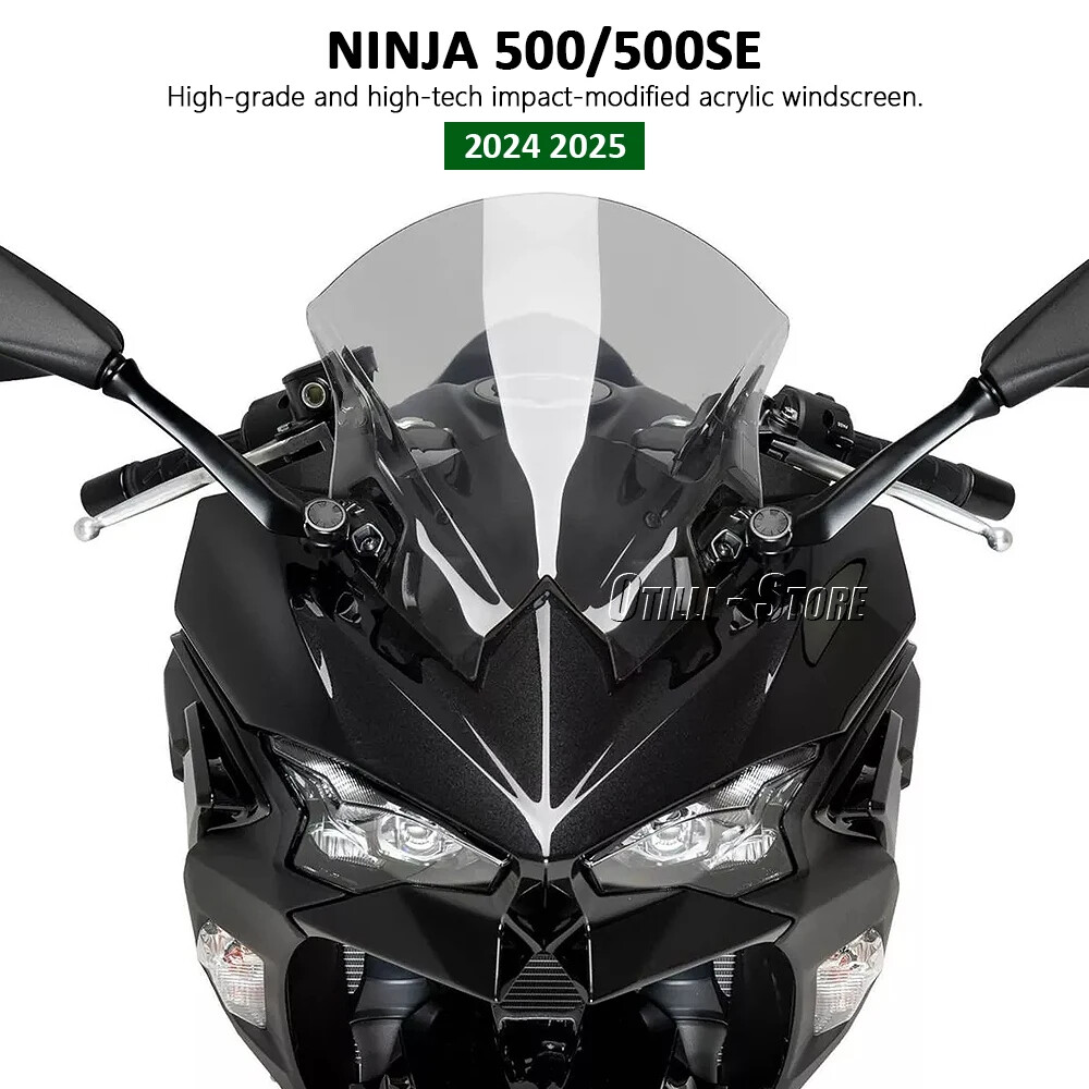 Z650 Windscreen Touring Windshield Flyscreen Airflow Wind Deflectors Visor For Kawasaki Z 650 2020 2021 2022