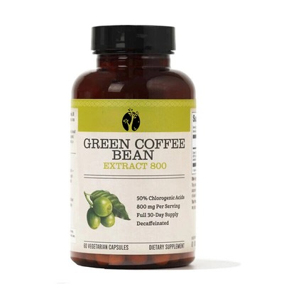 Green coffee bean extract - containing 50% chlorophyll, non GMO -60 capsules