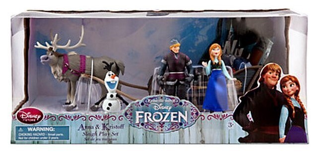 Disney Store Frozen Anna & Kristoff Sleigh Playset - New in Box