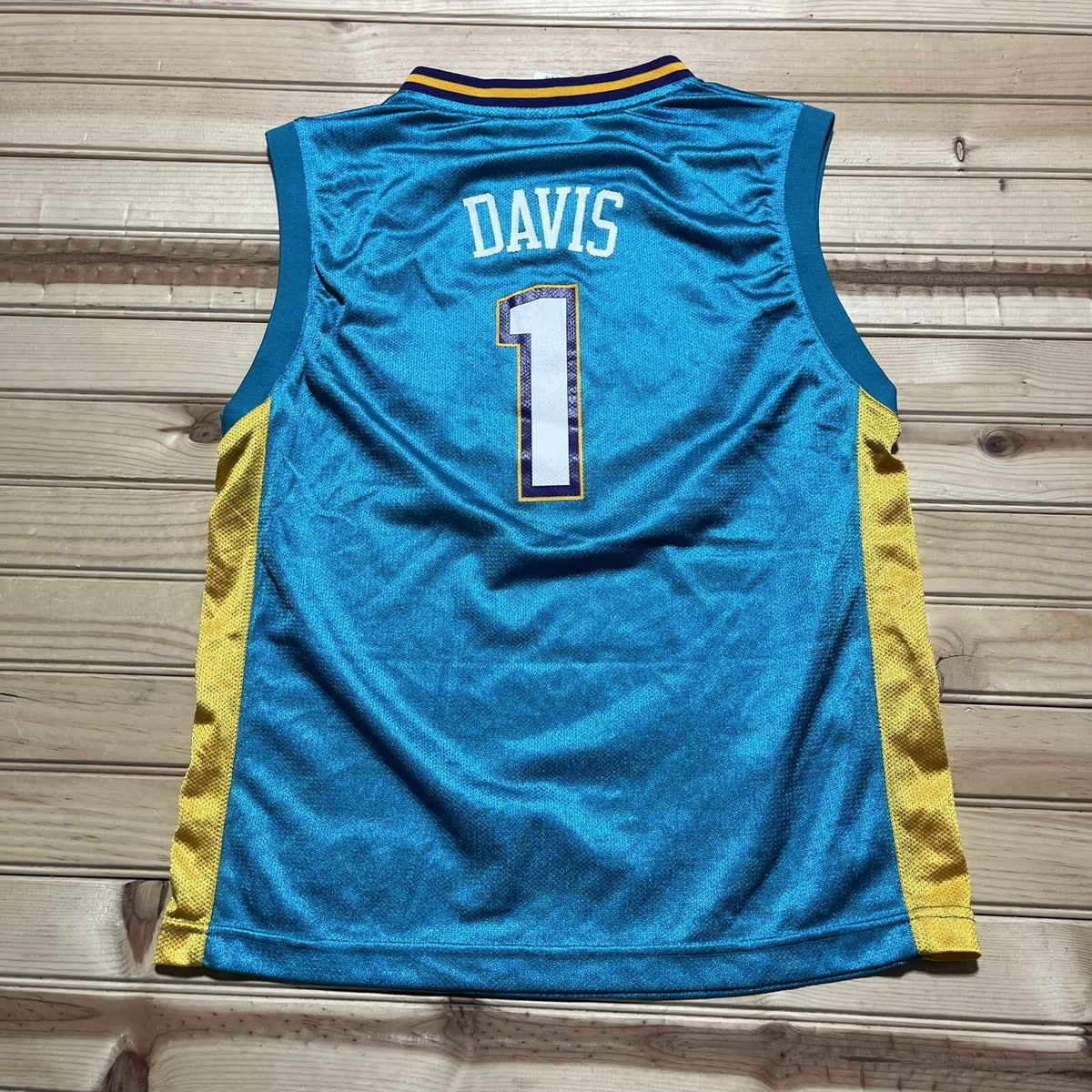 NBA NEWORLEANS ホーネッツDAVIS Reebok タグ付き Reebok New Orleans Hornets Baron Davis #1 NBA Jersey Youth Size
