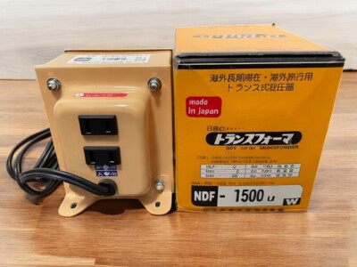 NDFシリーズ トランスフォーマー 1500W 日本製 NISSYO Ndf-1500u NDF Series 120v Industrial Transformer for sale
