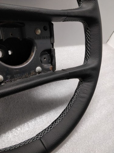 PORSCHE 924 944 928 LENKRAD NEU LEDER SILBER WEISS STICH ATEMBERAUBEND - Bild 2 von 7