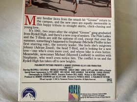 Grease/Grease 2 (VHS, 1996, 2-Tape Set) Plus A Screenplay Script & Mega CD singl