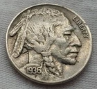 1936 5C BUFFALO NICKEL AU Very Nice Eye Appeal #B4