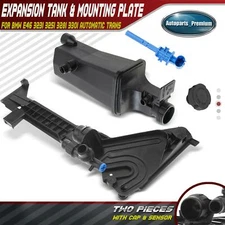 Expansion Tank & Mounting Plate w/ Cap & Sensor for BMW E46 Manual Transmission