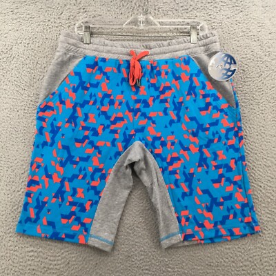 Evolve Swim Trunks Shorts Mens L (actual 34x11.5) Multicolor Cotton Blend NEW
