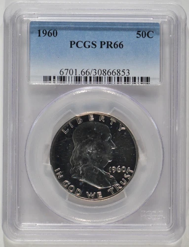 1960 Franklin Proof Silver Half Dollar 50c PCGS PR66 30866853