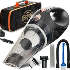 THISWORX Car Vacuum Cleaner - Portable, High Power, Handheld Vacuums w/ 3 Attach