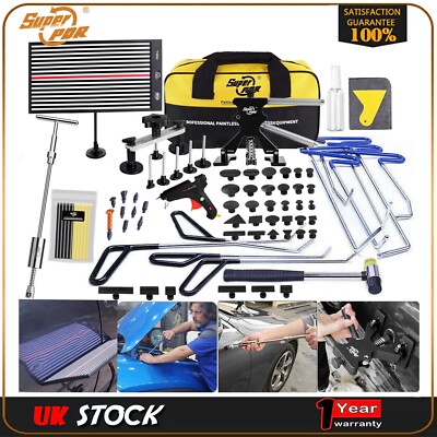 PDR Car Paintless Kit Dent Puller Lifter Repair Removal Hail Glue Gun ...